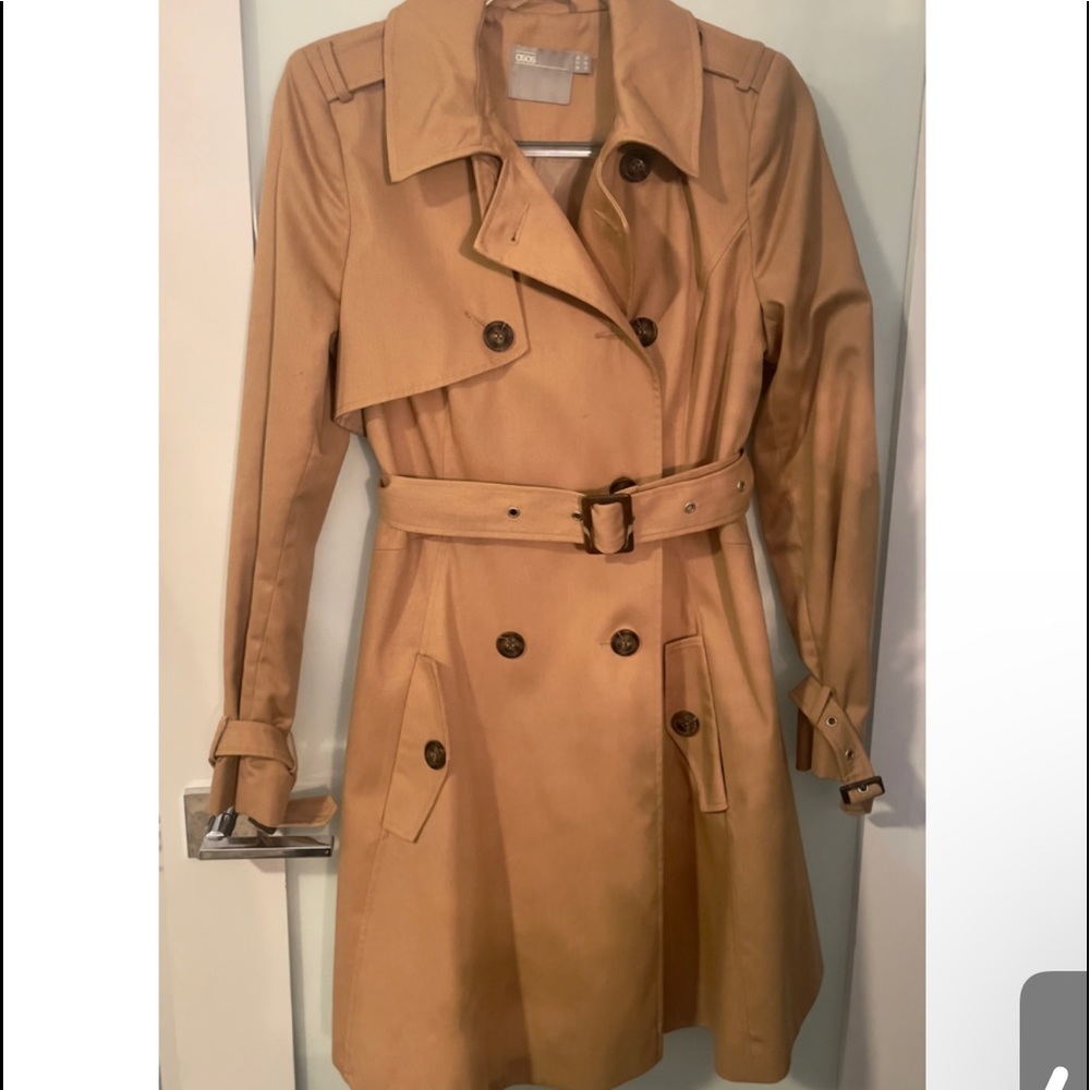 ASOS Maternity Tan Trench Coat - Picture 3 of 8